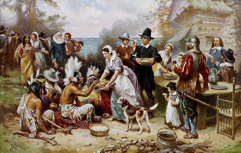 Jean Leon Gerome Ferris The First Thanksgiving Spain oil painting art